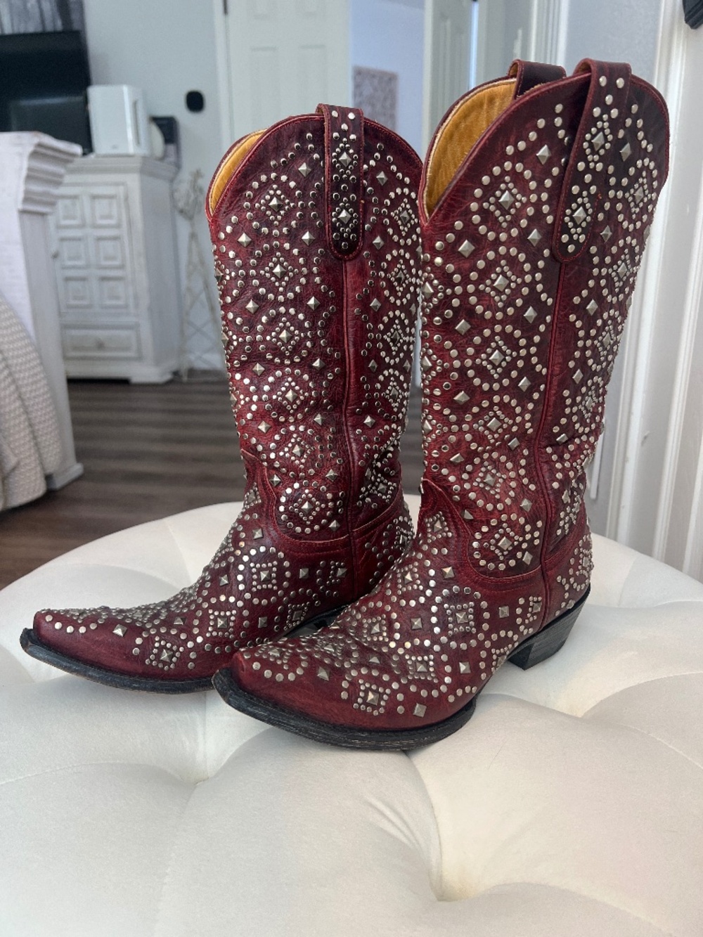 Old Gringo Red Studded Boots